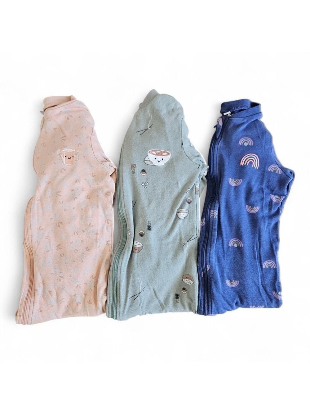Pekkle Baby Sleep Sacks Zip-Up Cotton Assorted Prints Size 24M